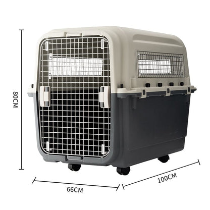 Flyfurr Airline Approved Plastic Pet Transporter - 100*66*80 cm