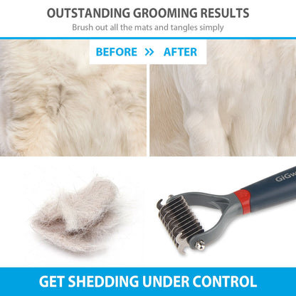 Dual Head Dematting Comb 17 Teeth for Dogs & Cats