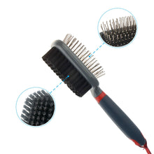 Double-Sided Brush Nylon Bristles & Pins for Dogs and Cats