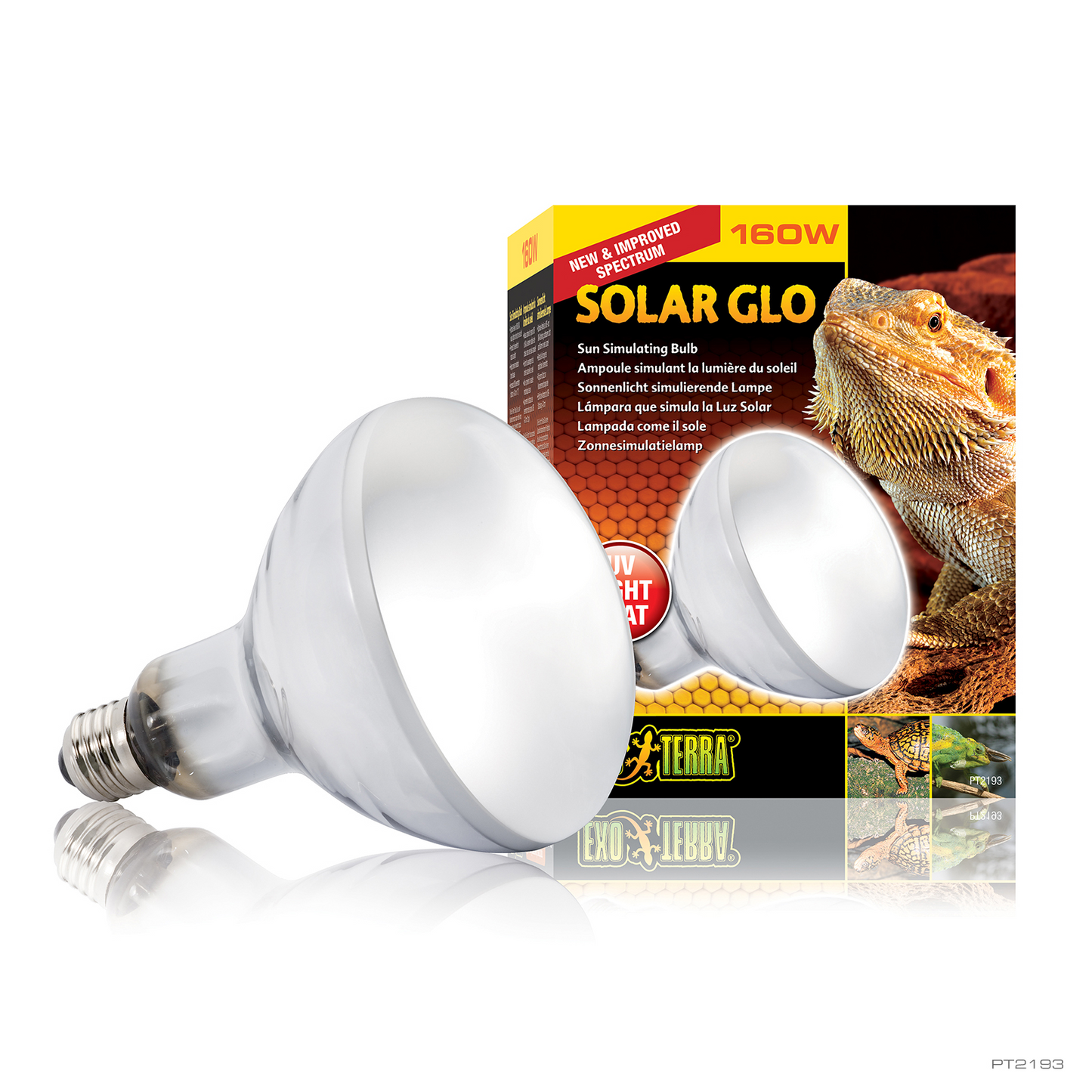مصباح Exo Terra Solar Glo ذو شعاع عريض بقوة 160 واط