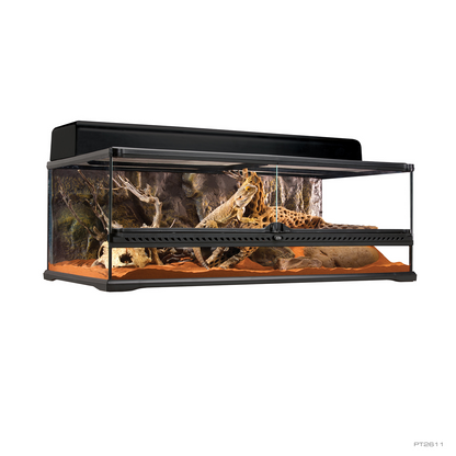 Exo Terra Natural Glass Terrarium | Advanced Reptile Habitat | Low 90×45×30 cm