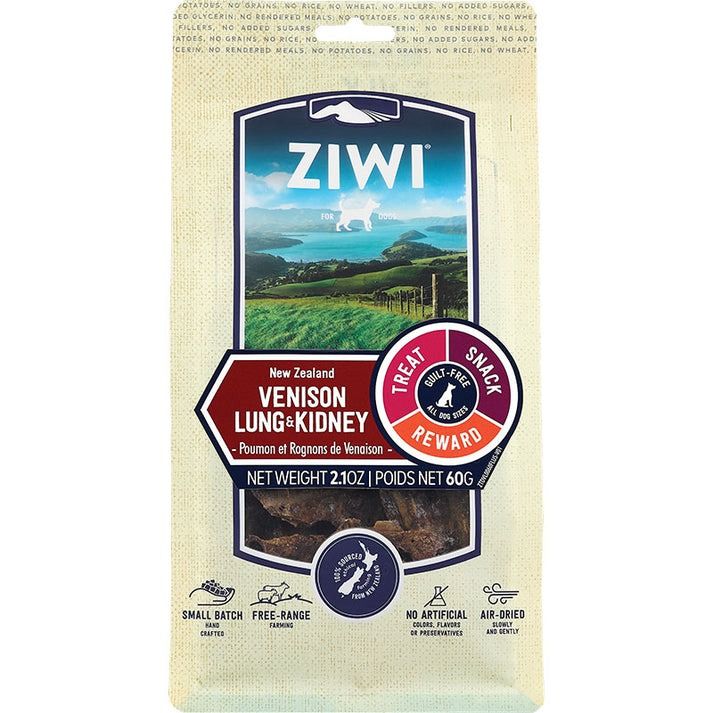 ZIWI Peak Venison Lung & Kidney Dog Treats 60g