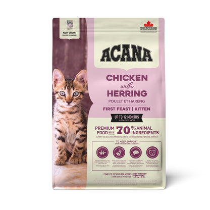 Acana First Feast Chicken with Herring Kitten Dry Food - 340G