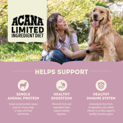 Acana Limited Ingredient Diet Grass Fed Lamb Dry Dog Food 2kg