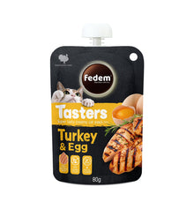 Fedem Tasters Creamy Cat Snack – Turkey & Egg 80g
