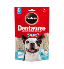 Fedem Dentagree Petite Dental Stix For Puppy – Milk Flavour 80g (11 pcs)
