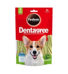 Fedem Dentagree Regular Dental Stix for Dogs – Mint Flavour 80g (8 pcs)