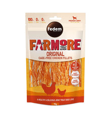 Fedem Farmore Jerky for Dogs – Original Cage-Free Chicken Fillets 75g