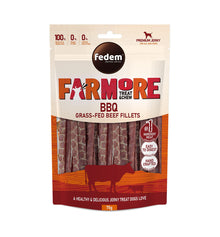 Fedem Farmore Jerky for Dogs – BBQ Grass-Fed Beef Fillets 75g