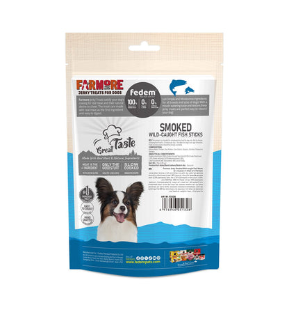 Fedem Farmore Jerky for Dogs – Smoked Wild-Caught Fish Sticks 75g