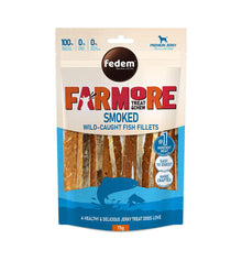 Fedem Farmore Jerky for Dogs – Smoked Wild-Caught Fish Fillets 75g