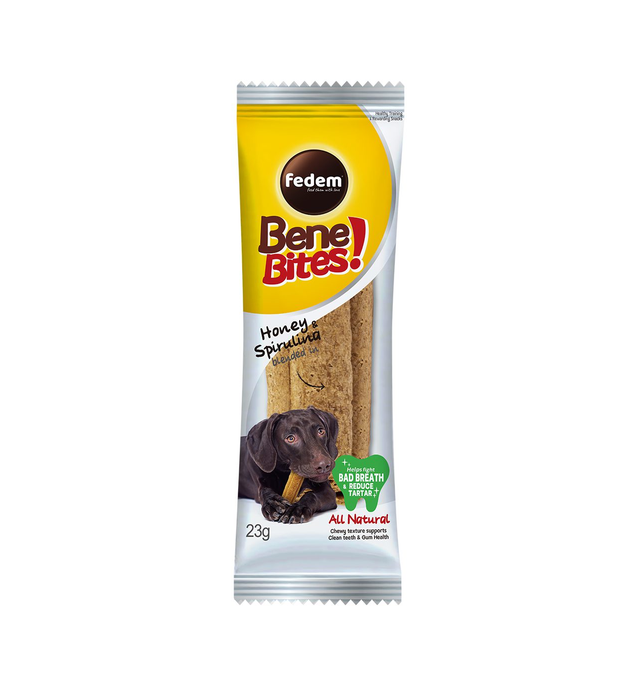 Fedem Bene Bites for Dogs – Healthy Snacks for Fresh Breath & Tartar Control 23g