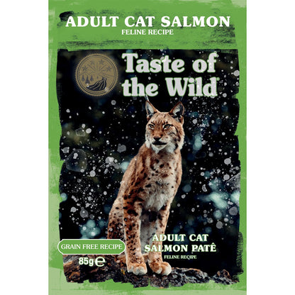 Taste Of The Wild Adult Cat Salmon Pate Grain-Free Wet Cat Food 12x85g