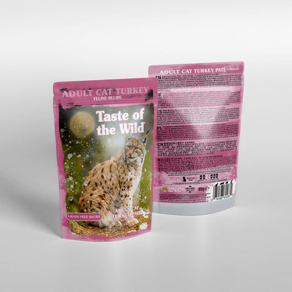 Taste Of The Wild Adult Cat Turkey Pate Grain-Free Wet Cat Food 12x85g