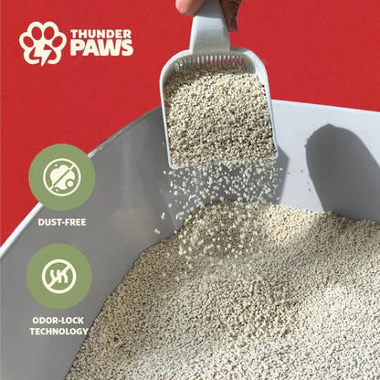 Thunder Paws Eco-Fresh Crushed Tofu Unscented Fast Clumping Cat Litter - 2.4KG