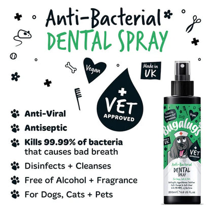 Bugalugs Antibacterial Dental Spray for Pets - 200ML