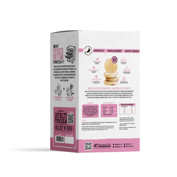 Absolute Holistic Freeze Dried Raw Turkey Patty Dry Cat Food - 360G