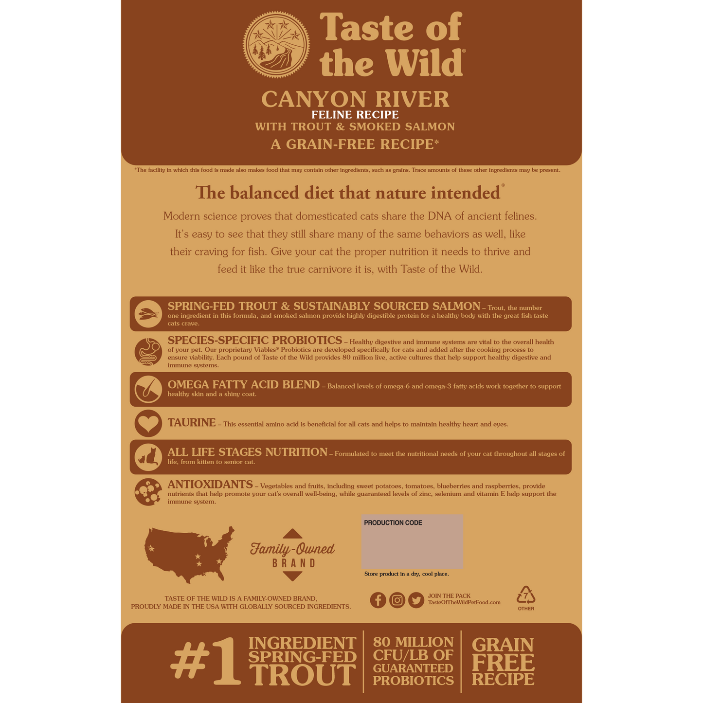 Taste of the Wild Canyon River Feline Formula Dry Cat Food