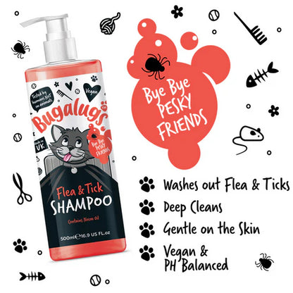 Bugalugs Flea & Tick Cat Shampoo - 500ML