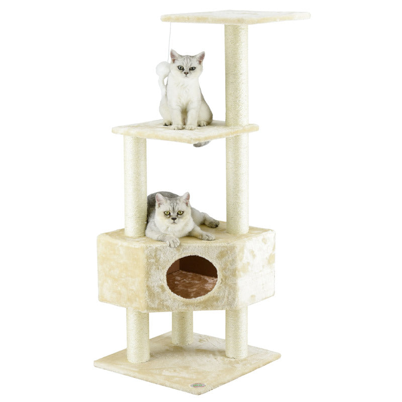 Go Pet Club 51" Cat Tree CondoOverall Size : 19"L x 19"W x 51"H