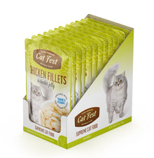 Cat Fest Chicken Fillets In Tender Jelly For Cats 12x70g 12pcs/box