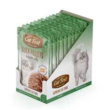 Cat Fest Duck Fillets In Tender Jelly For Cats 12x70g 12pcs/box