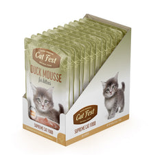 Cat Fest Duck Mousse For Kittens 12x70g 12pcs/box