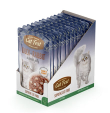 Cat Fest Duck With Rabbit In Tender Jelly For Cats 12x70g 12pcs/box