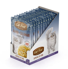 Cat Fest Salmon With Calamari In Tender Jelly For Cats 12x70g 12pcs/box
