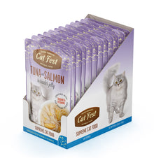 Cat Fest Tuna With Salmon In Tender Jelly For Cats 12x70g 12pcs/box