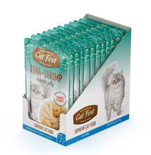 Cat Fest Tuna With Shrimp In Tender Jelly For Cats 12x70g 12pcs/box