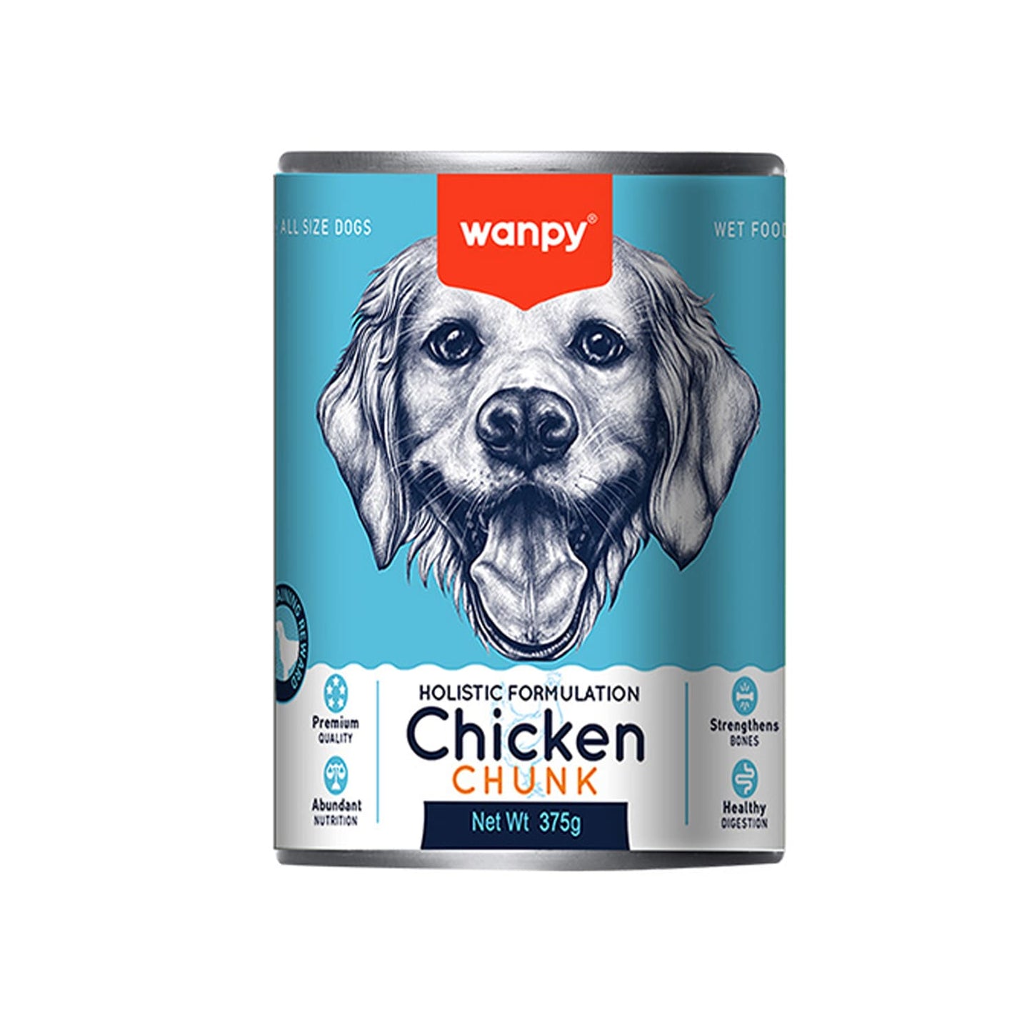 WANPY Holistic Formulation – Chicken Chunk 375gX12Cans