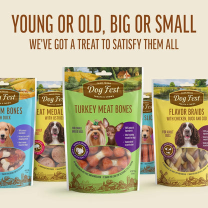 Dog Fest Flavor Braids With Chicken, Duck And Fish 90g