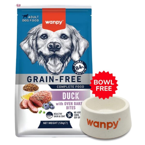 Wanpy Grain Free Complete Food For Adult Dog Duck Recipe 1.5Kg
