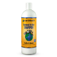 earthbath® Oatmeal &amp; Aloe Shampoo, Vanilla &amp; Almond, Helps Relieve Itchy Dry Skin, Made in USA, 16 oz