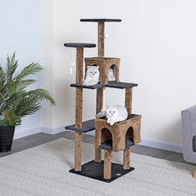 Go Pet Club 61" Kitten Cat Tree House Overall Size : 25"L x 25.75"W x 60.75"H