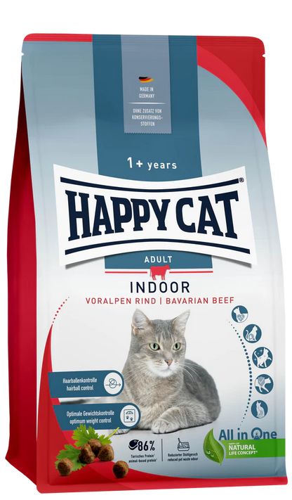 Happy Cat Indoor Adult Voralpen Rind/Beef