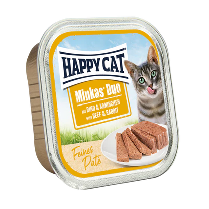 Happy Cat Minkas Duo Beef & Rabbit 16x100g