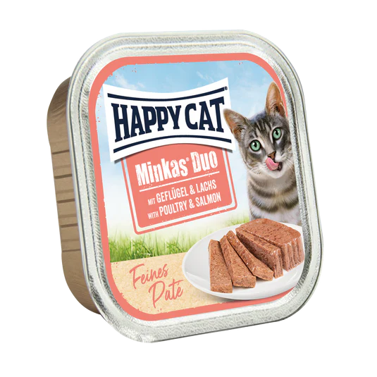 Happy Cat Minkas Duo Poultry & Salmon 16x100g
