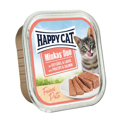 Happy Cat Minkas Duo Poultry & Salmon 16x100g