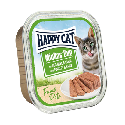 Happy Cat Minkas Duo Poultry & Lamb 16x100g