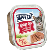 Happy Cat Minkas Duo Poultry & Beef 0.1kg (Min 16pcs - 100g)