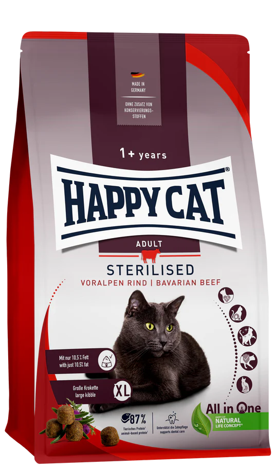 Happy Cat Sterilised Bavarian Beef 1.3 KG