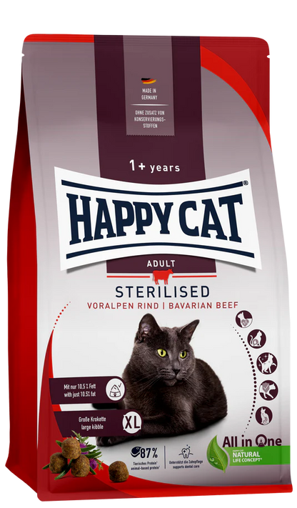 Happy Cat Sterilised Bavarian Beef 1.3 KG