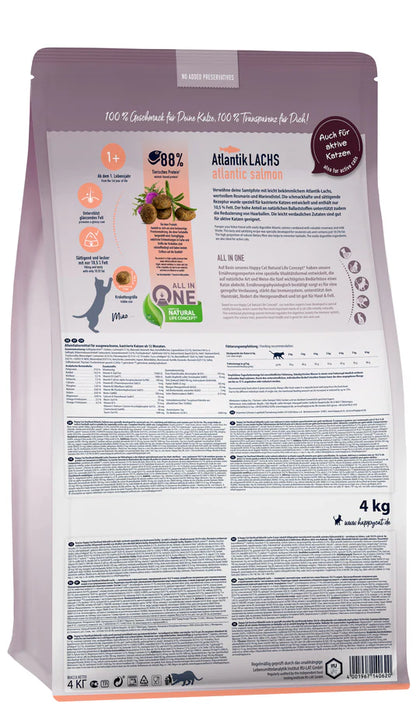 Happy Cat Adult Sterilised Atlantik-Lachs (Atlantic Salmon 4 KG