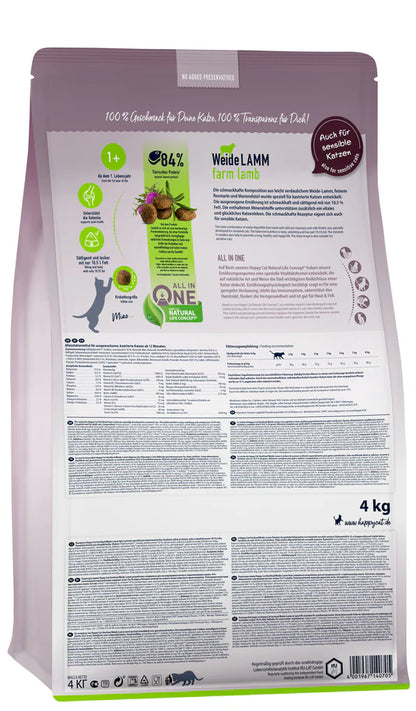 Happy Cat Adult Sterilised Weide Lamm 1.3 KG