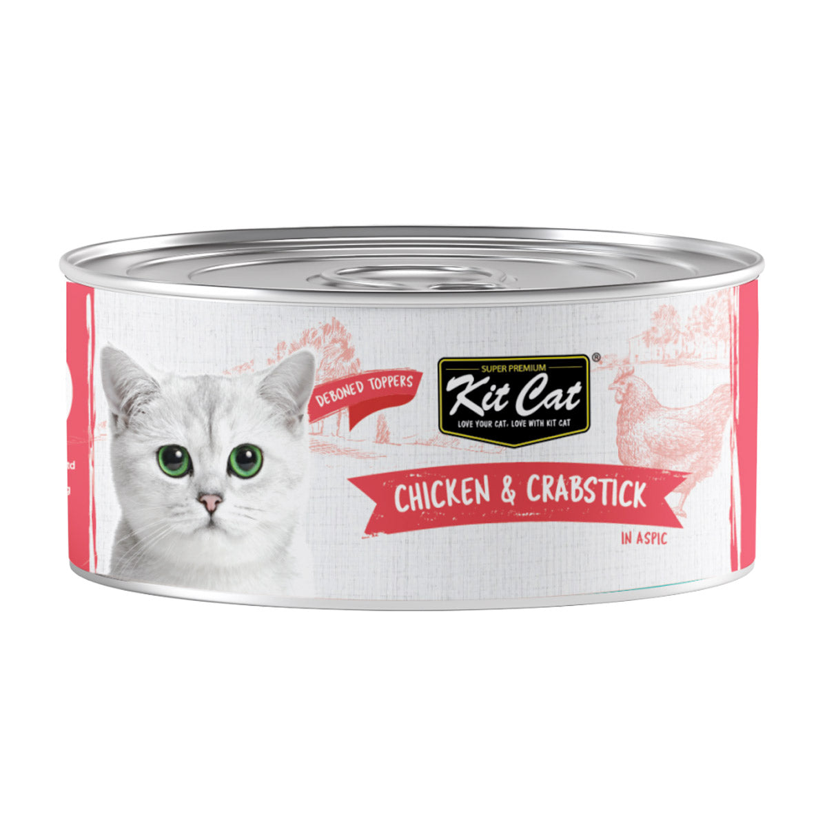 Kit Cat Chicken &amp; Crabstick 80g (1 Box -24pcs)