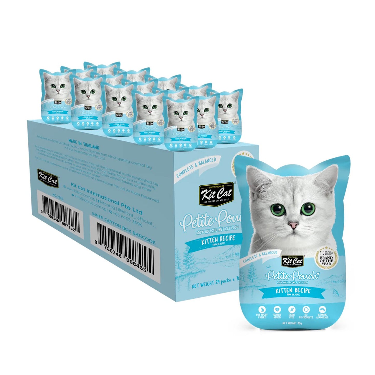 Kit Cat Petite Pouch 6x70g - Kitten Tuna
