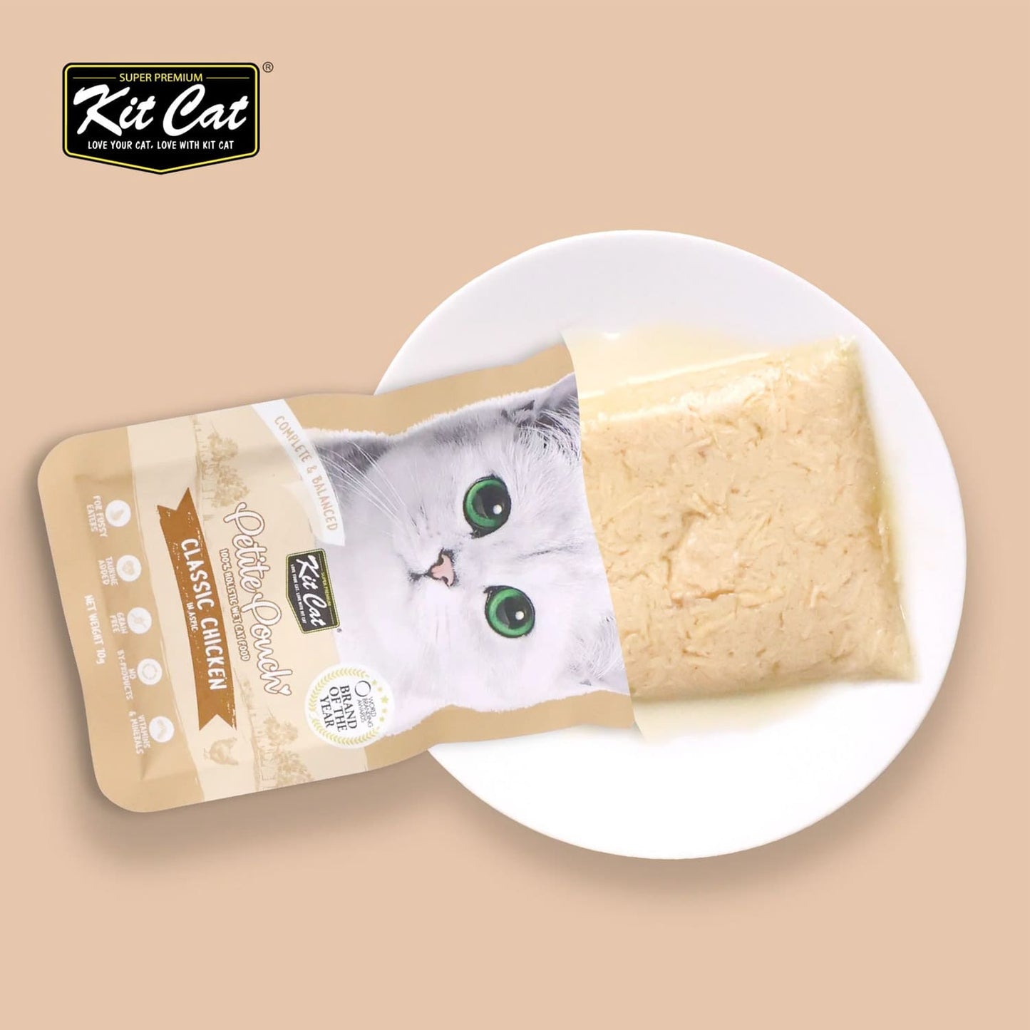 كيت كات أكياس صغيرة 70 غرام - دجاج كلاسيكي (علبة واحدة - 24 قطعة)