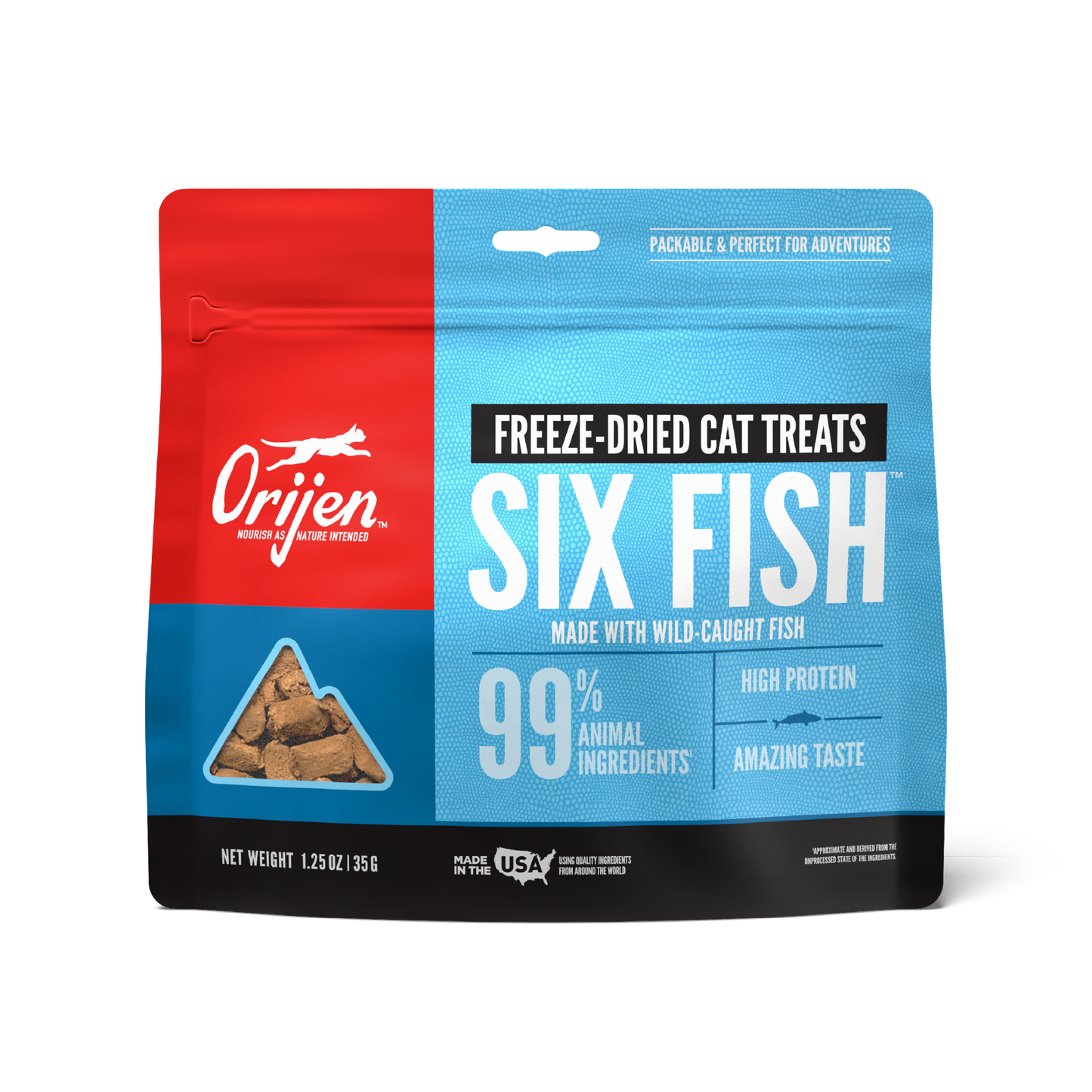 Orijen Six Fish Freeze Dried Cat Treats 35G